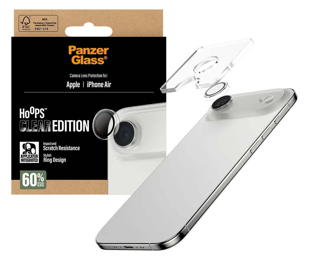 PanzerGlass Hoops - Objektivschutz für Handy - transparent Gehärtetes Glas, Silikon 2 mm, Ansicht 4