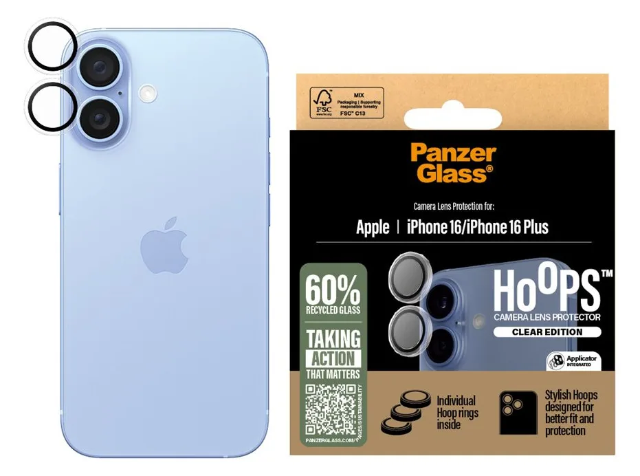 PanzerGlass PG Hoops TP iPhone 16 6.1/6.7Inch - 2,2 mm, Ansicht 2