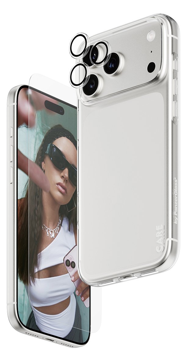 PanzerGlass SAFE CARE by 3-in-1 Fashionable Combo Bundle iPhone 17 Pro