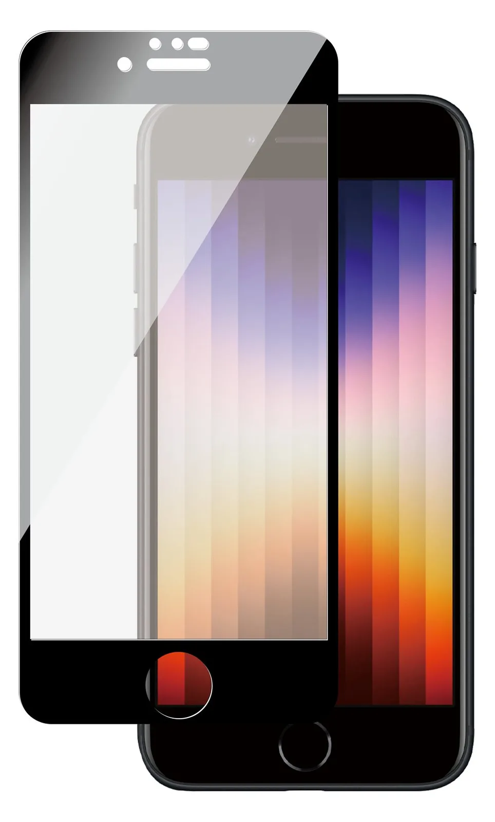 PanzerGlass SAFE. by PanzerGlass - Bildschirmschutz für Handy - Glas - Rahmenfarbe schwarz - für Apple iPhone 6, Ansicht 3
