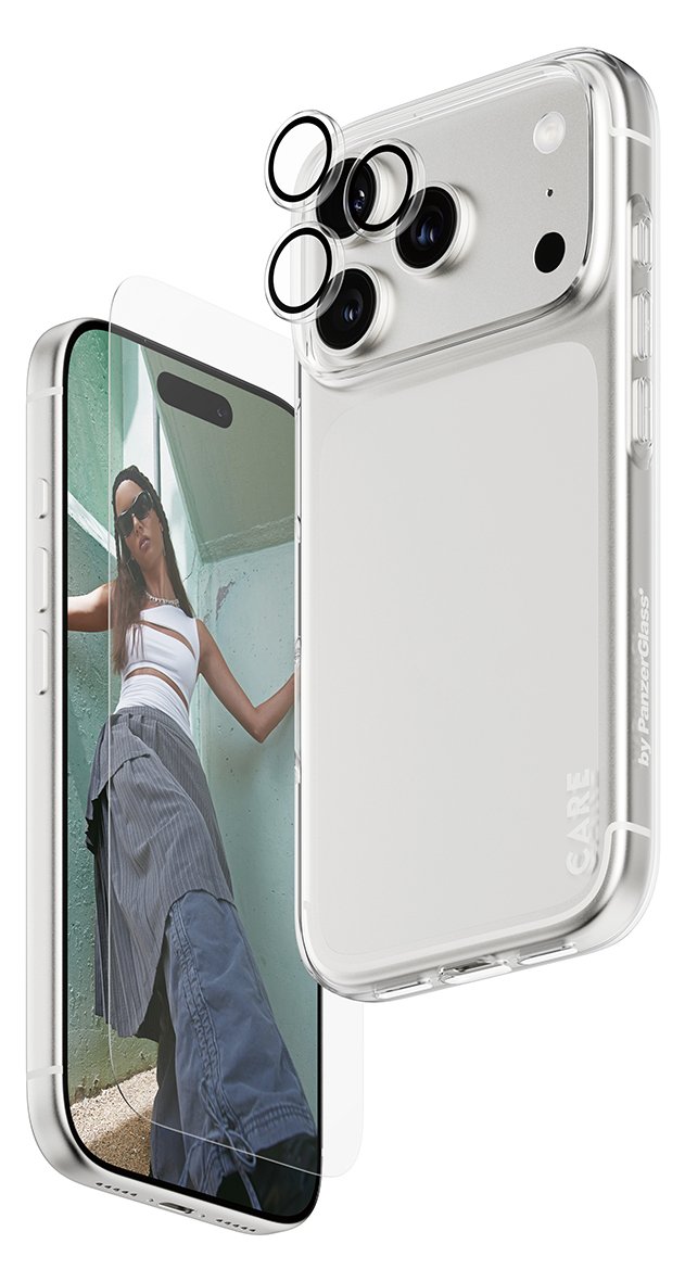 PanzerGlass SAFE. CARE 3-in-1 Fashionable Combo Bundle iPhone 17 Pro