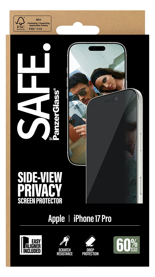 PanzerGlass SAFE. Privacy Screen Protector iPhone 17 Pro Ultra-Wide Fit, Ansicht 3