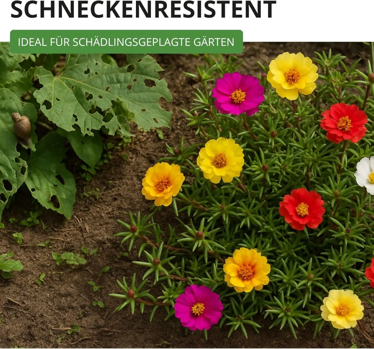 Portulakröschen Gefüllte Mischung Samen - Portulaca grandiflora - Blumensamen - Saatgut für 150 Pflanzen — Bild 6