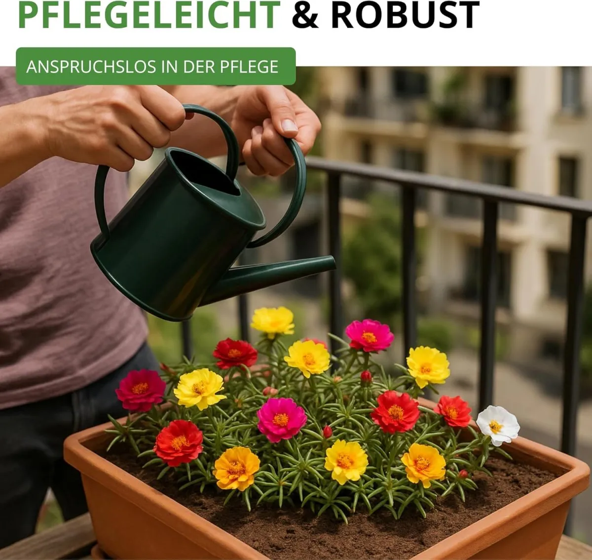 Portulakröschen Gefüllte Mischung Samen - Portulaca grandiflora - Blumensamen - Saatgut für 150 Pflanzen — Bild 7