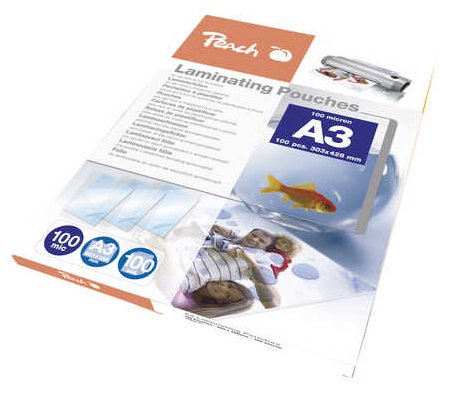 Peach 100 Mikrometer - 100er-Pack - glänzend - A3 Plus (303 x 426 mm)