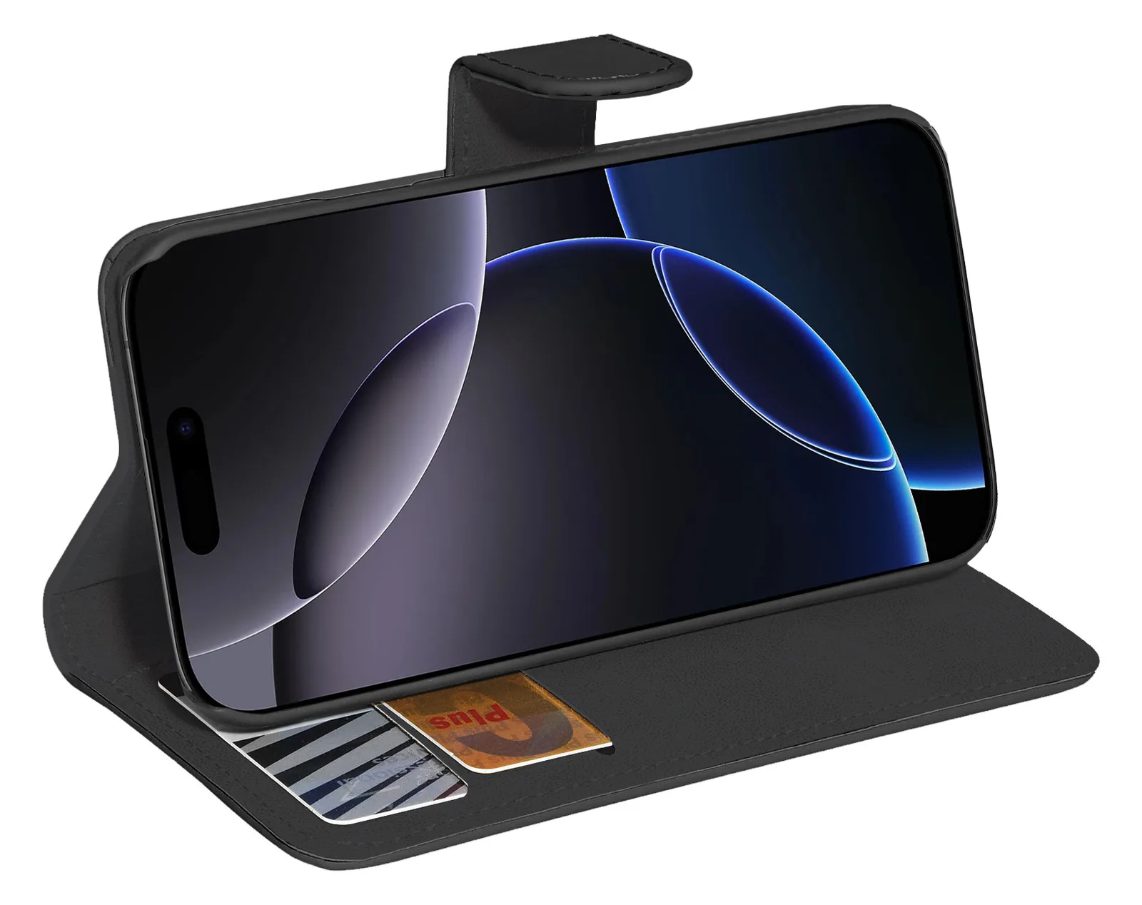 PEDEA Book Cover Classic für Apple iPhone 16 Pro Max black, Ansicht 2