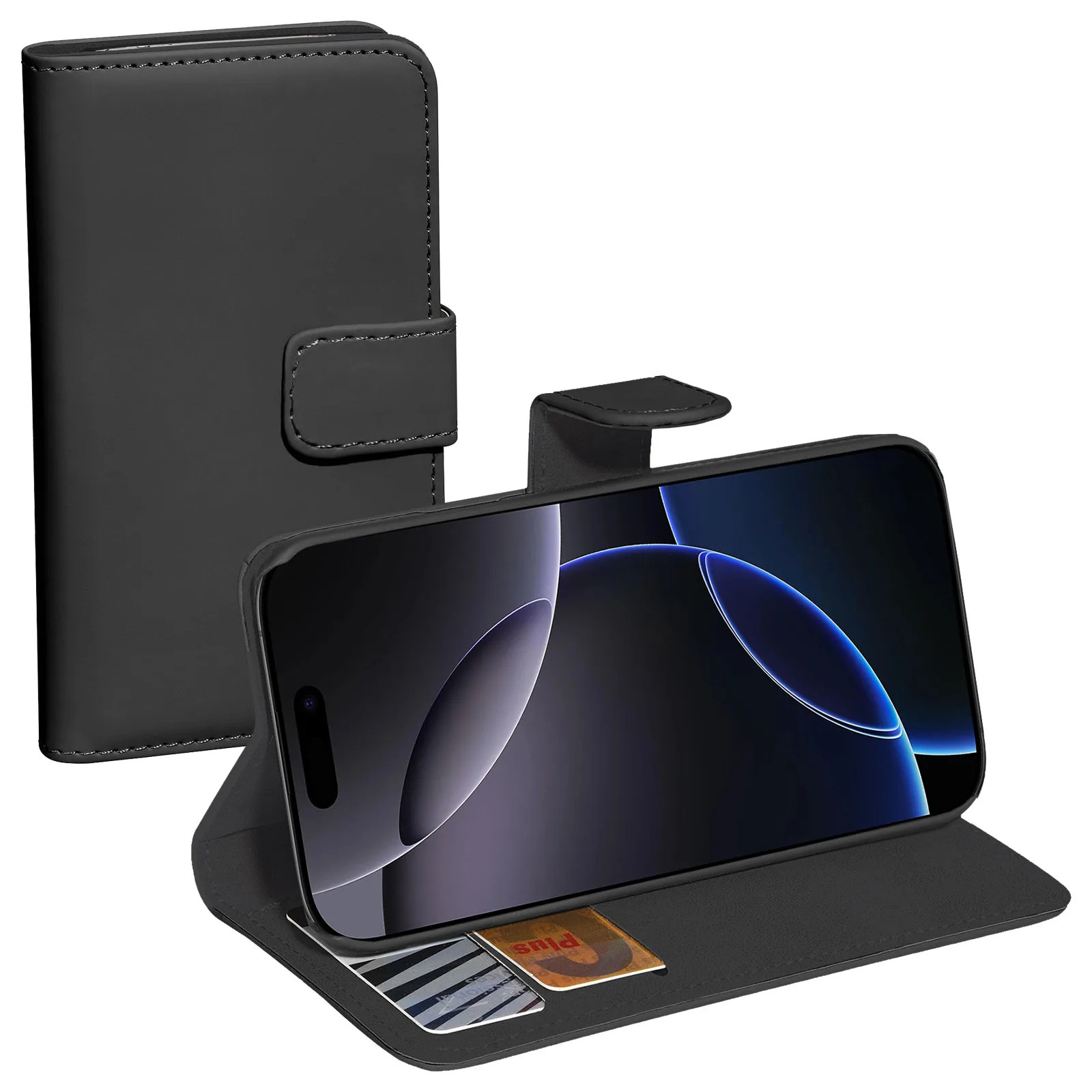 PEDEA Book Cover Classic für Apple iPhone 16 Pro Max black, Ansicht 3