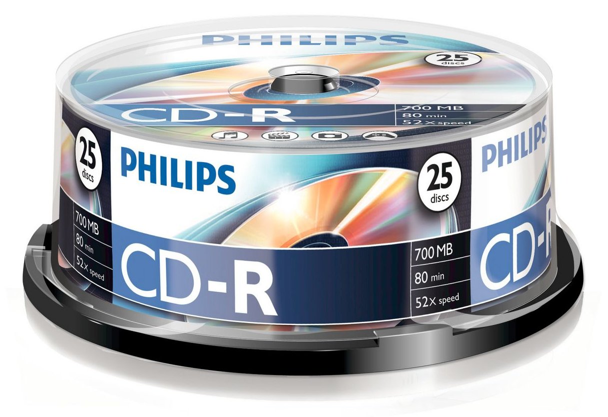 Philips 25 x CD-R - 700 MB (80 Min) 52x - Spindel