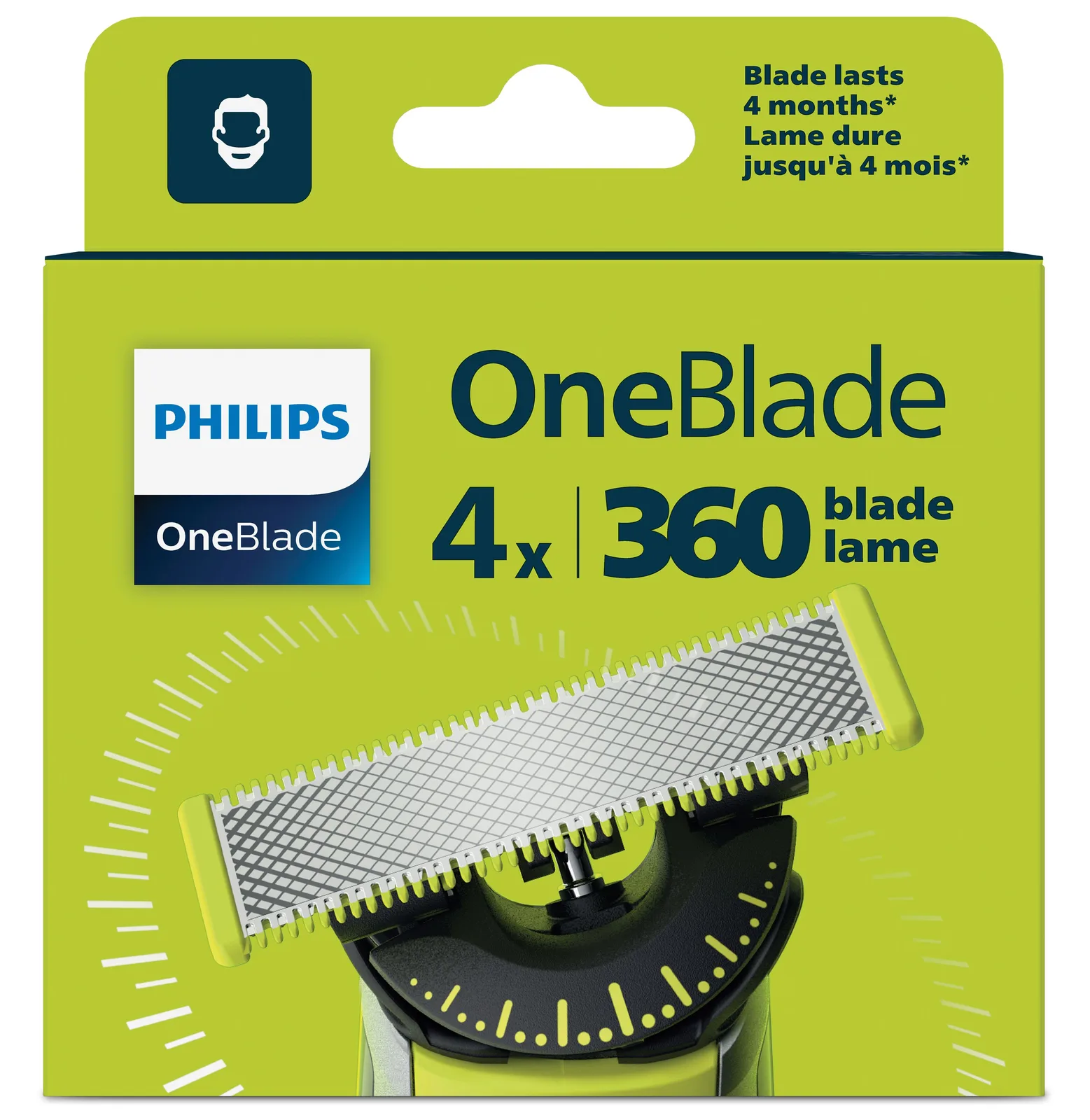 Philips Blades OneBlade Philips, 360flex, 4pack, Ansicht 2