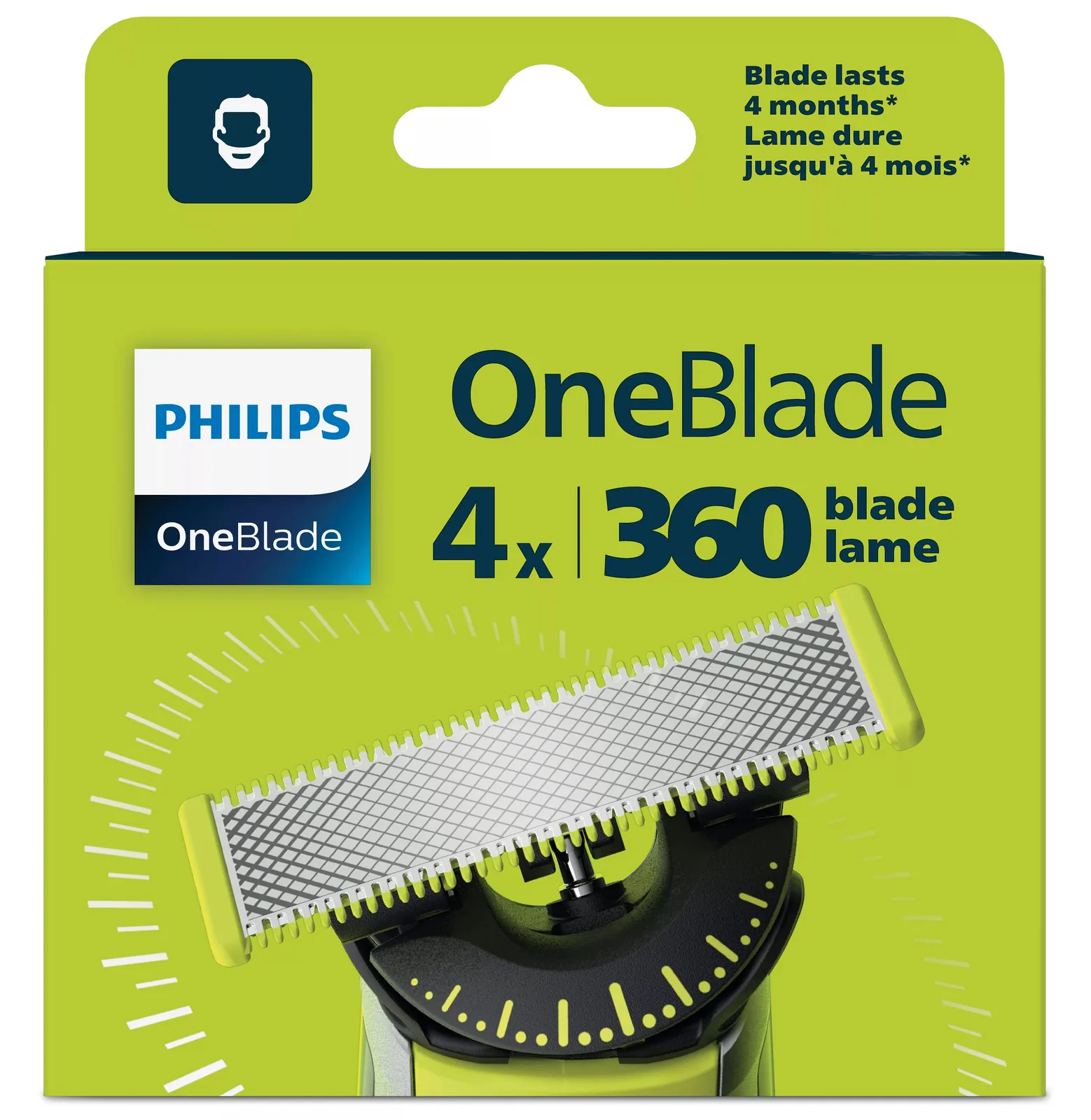 Philips Blades OneBlade Philips, 360flex, 4pack, Ansicht 4