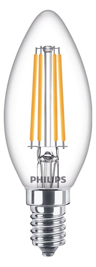 Philips CorePro - Glühbirne mit LED-Filament - Form: B35 - klar Finish - E14 - 6.5 W (Entsprechung 60 W)