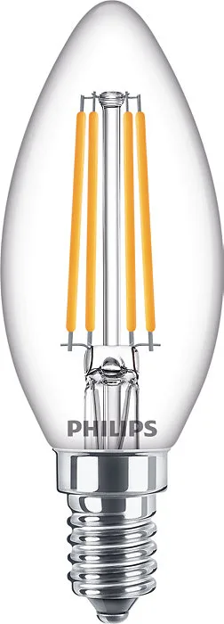 Philips CorePro - Glühbirne mit LED-Filament - Form: B35 - klar Finish - E14 - 6.5 W (Entsprechung 60 W), Ansicht 2