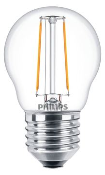 Philips CorePro - Glühbirne mit LED-Filament - Form: P45 - klar Finish - E27 - 2 W (Entsprechung 25 W)