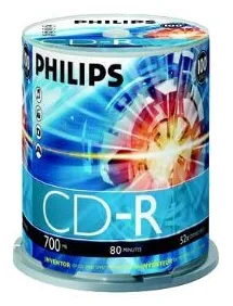 Philips CR7D5NB00 - 100 x CD-R - 700 MB (80 Min), Ansicht 3