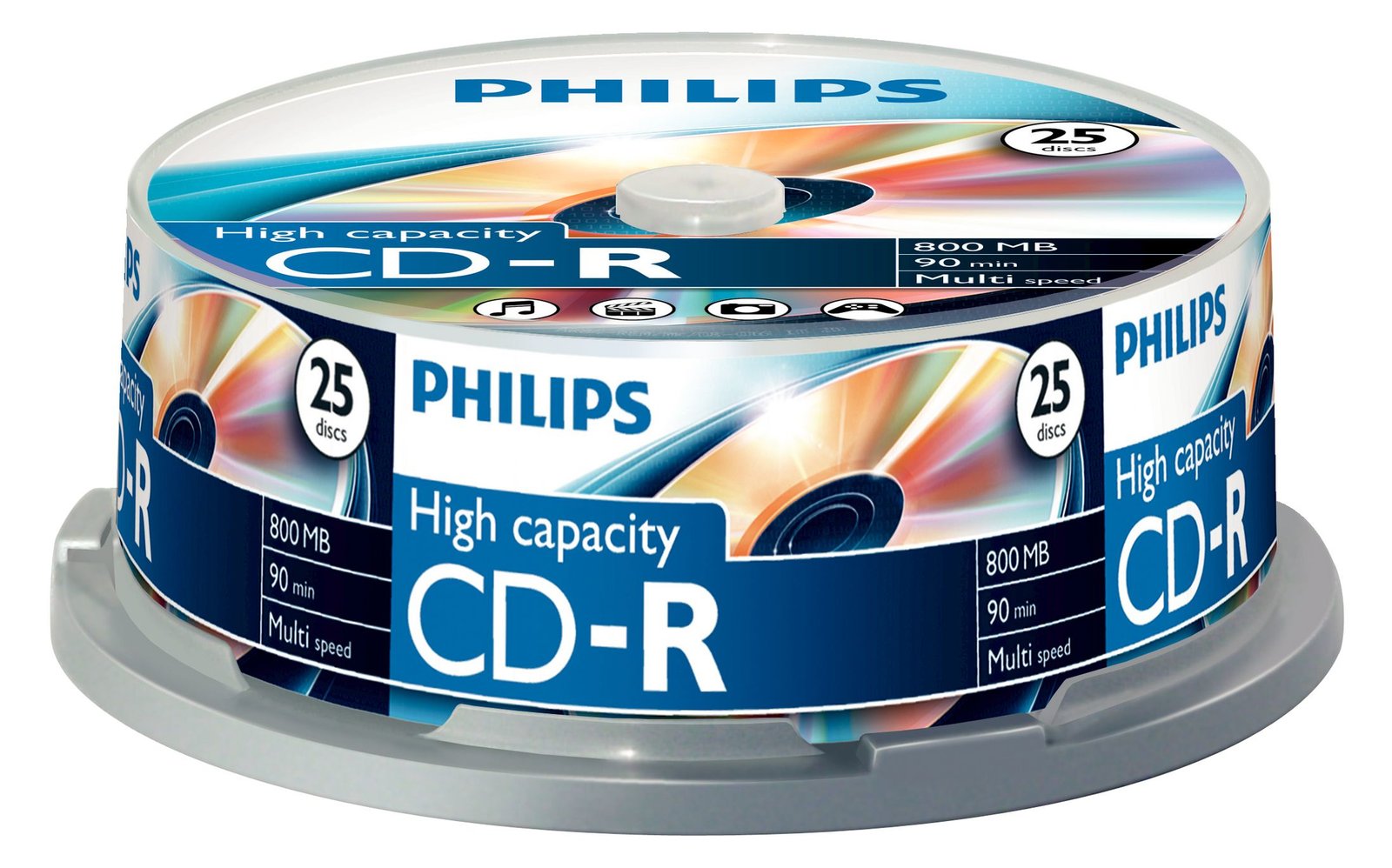 Philips CR8D8NB25 - 25 x CD-R - 800 MB (90min)