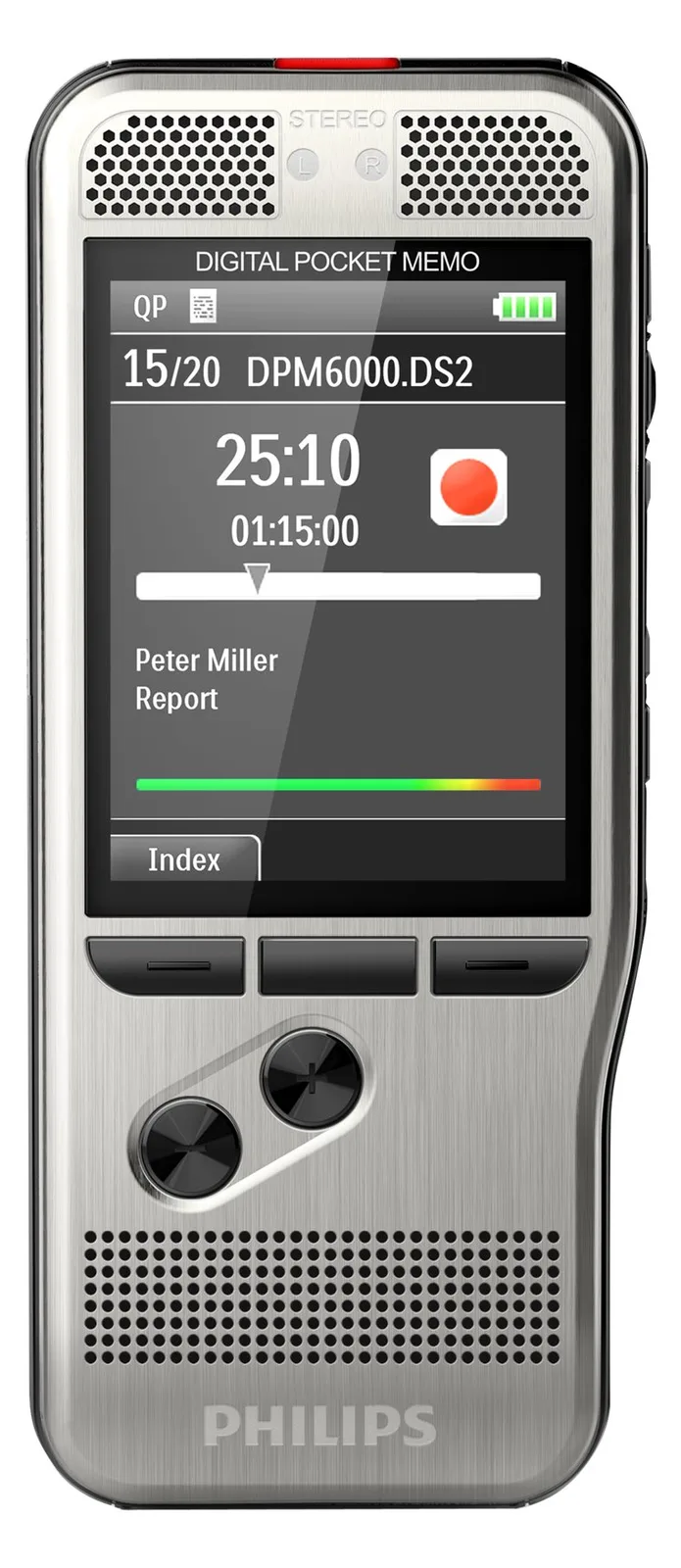Philips Digital Pocket Memo DPM6000 - Voicerecorder, Ansicht 3