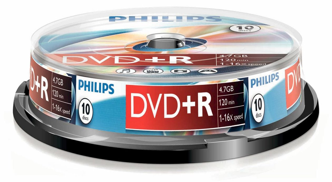 Philips DR4S6B10F - 10 x DVD+R - 4.7 GB (120 Min.)