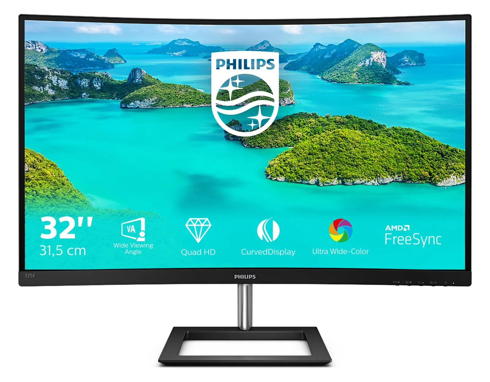 Philips E-line 325E1C - LED-Monitor - gebogen - 81.3 cm (32), Ansicht 2