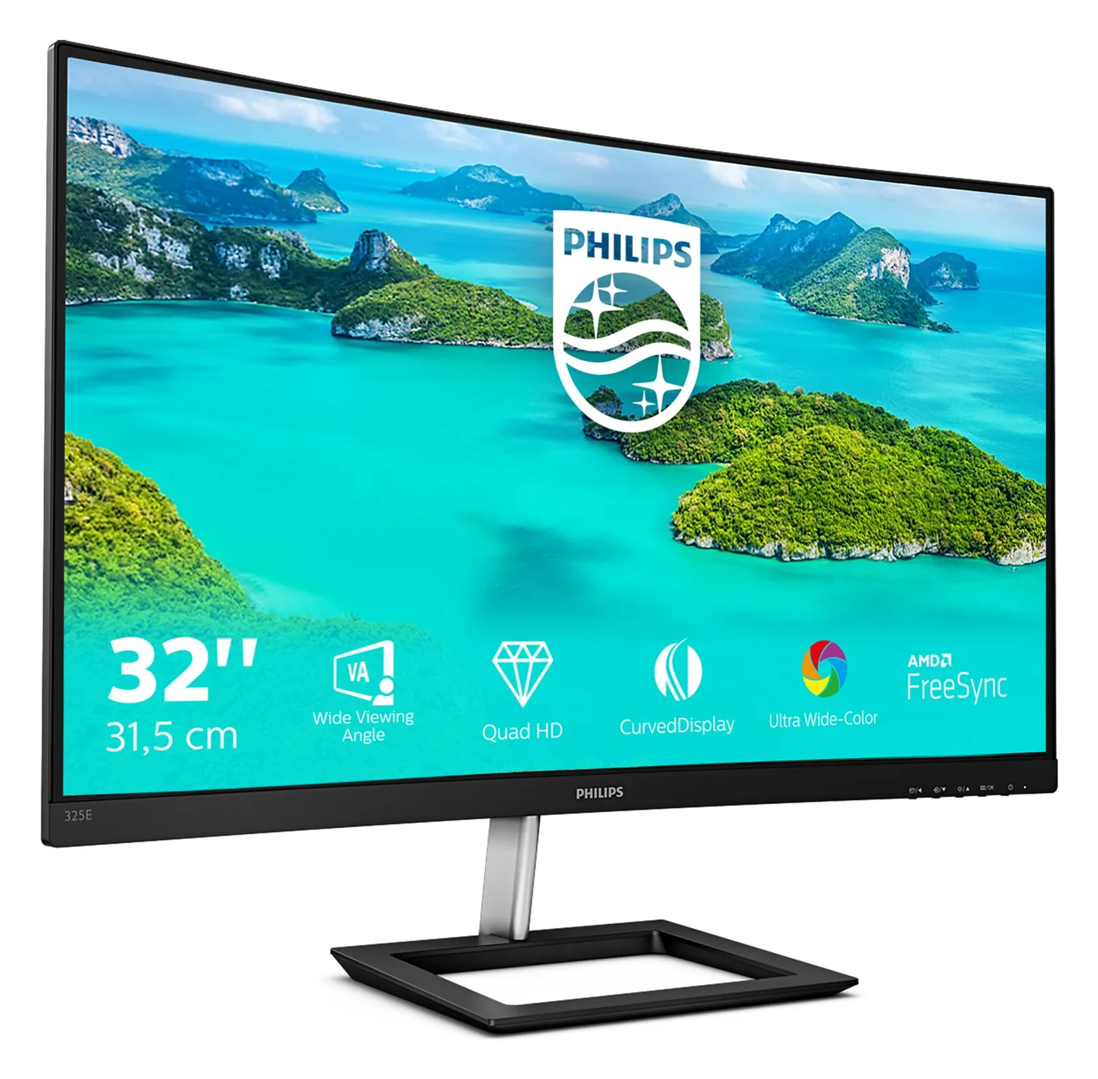 Philips E-line 325E1C - LED-Monitor - gebogen - 81.3 cm (32), Ansicht 4