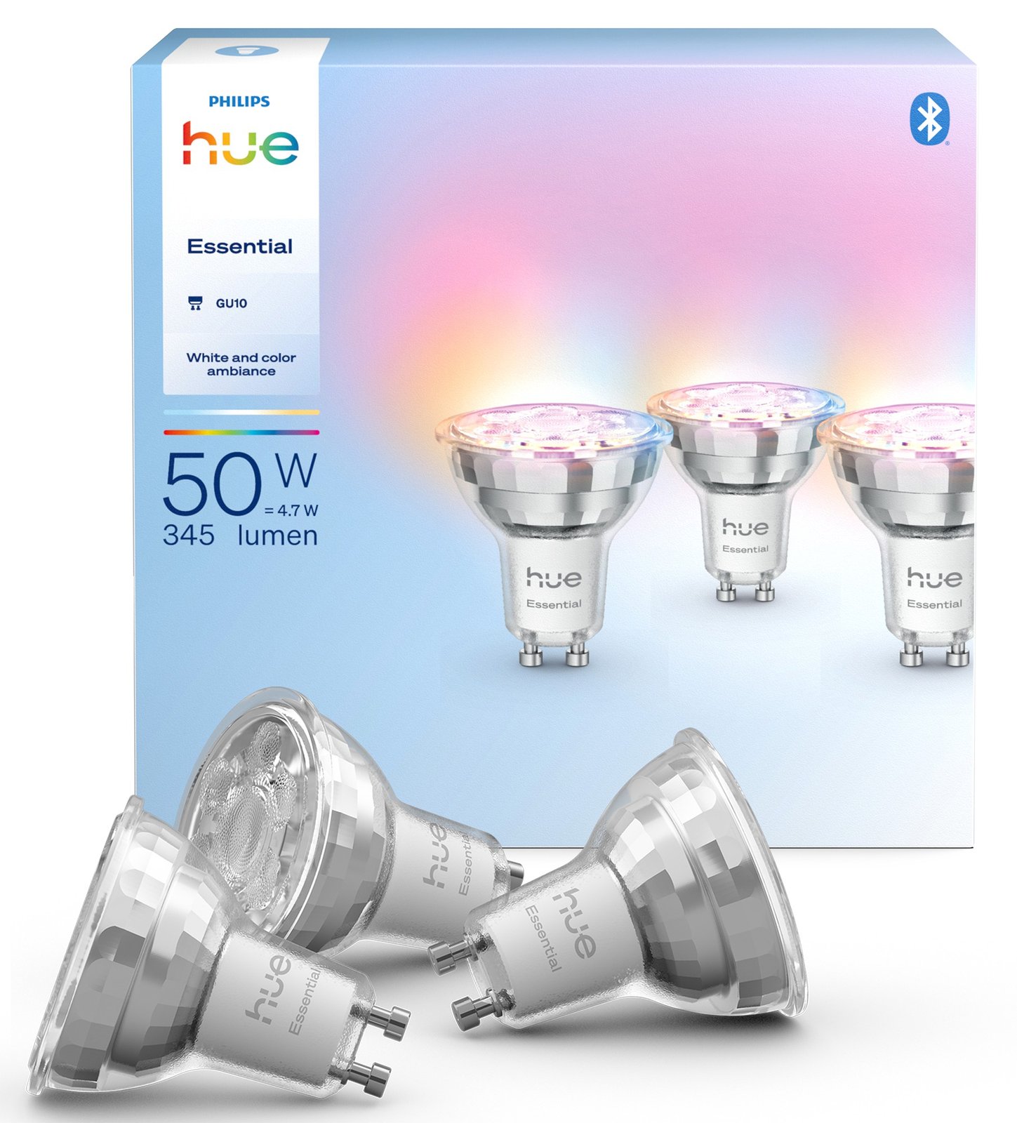 Philips Hue White and Color Ambiance Essential - LED-Spot-Glühbirne - GU10 - 4.7 W (Entsprechung 50 W)