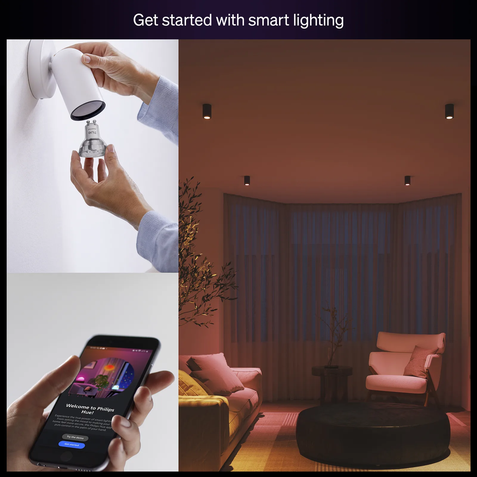Philips Hue White and Color Ambiance Essential - LED-Spot-Glühbirne - GU10 - 4.7 W (Entsprechung 50 W), Ansicht 2