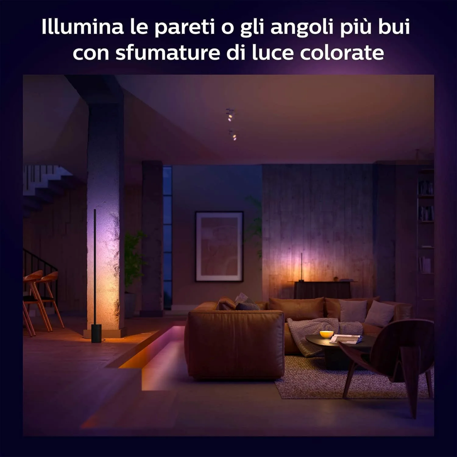 Philips Hue White and Color Ambiance Gradient Signe - Schwarz, Ansicht 4