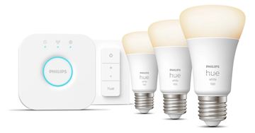 Philips Hue White Starter Kit - Drahtloses Beleuchtungs-Kit - LED-Lampe x 3 - E27 - 9.5 W (Entsprechung 75 W) von LumaTech