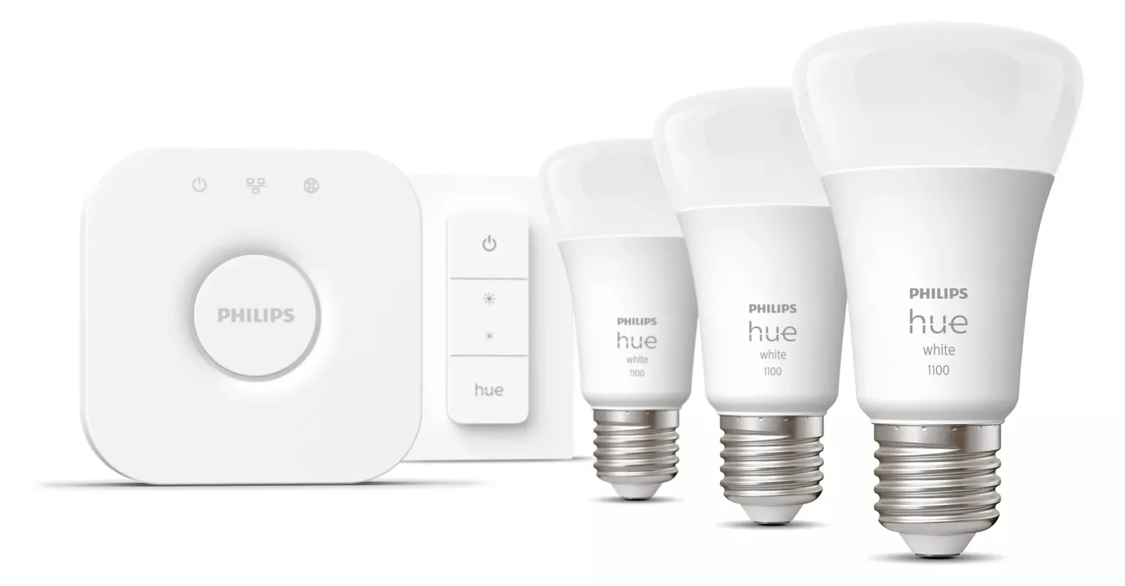 Philips Hue White Starter Kit - Drahtloses Beleuchtungs-Kit - LED-Lampe x 3 - E27 - 9.5 W (Entsprechung 75 W), Ansicht 4