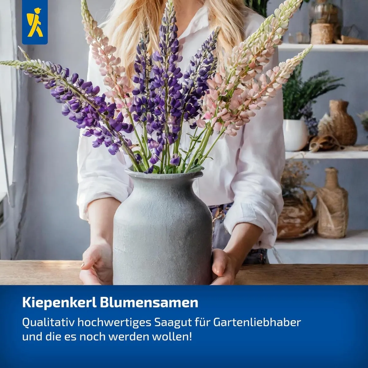 Kiepenkerl Lupinensamen Russel Mischung 1015500 - Mehrjährige Blumensamen mit einer Wuchshöhe von 80 bis 100cm und Inhalt für 20 Pflanzen - Saatgut — Bild 2
