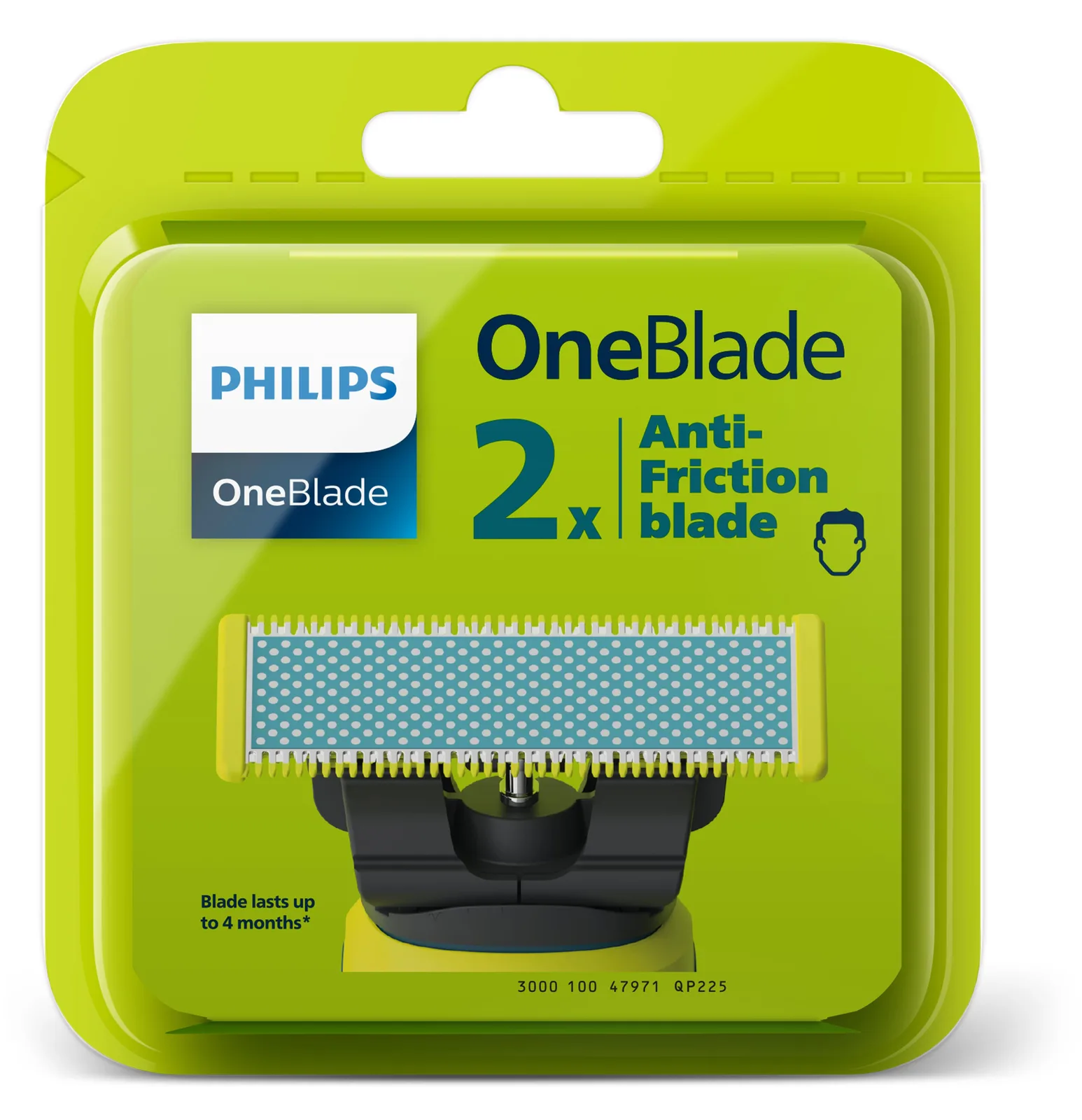 Philips OneBlade QP225 - Ersatzklinge - für Schneider (Packung mit 2), Ansicht 3