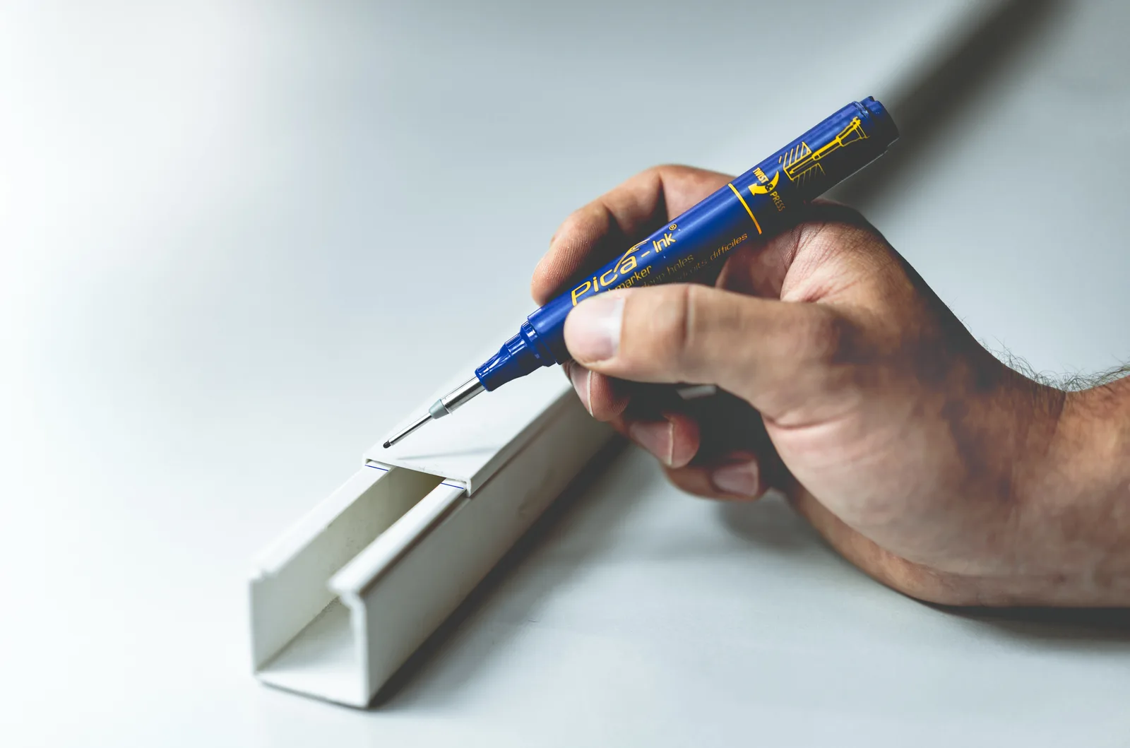 Pica Marker Pica-Ink - Blau - Fibre tip - Blau - Gelb - Rund - 1,5 mm, Ansicht 2