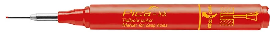 Pica Marker Pica-Ink - Rot - Fibre tip - Rot - Gelb - Rund - 1,5 mm, Ansicht 4
