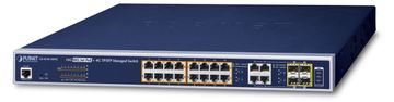 Planet GS-4210-16P4C - Managed - L2/L4 - Gigabit Ethernet (10/100/1000) - Power over Ethernet (PoE) - Rack-Einbau - 1U von LumaTech