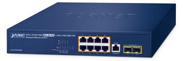 Planet GS-4210-8UP2S IPv6/IPv4 /1000T 802.3bt 95W PoE+ - Switch - 0,1 Gbps von LumaTech