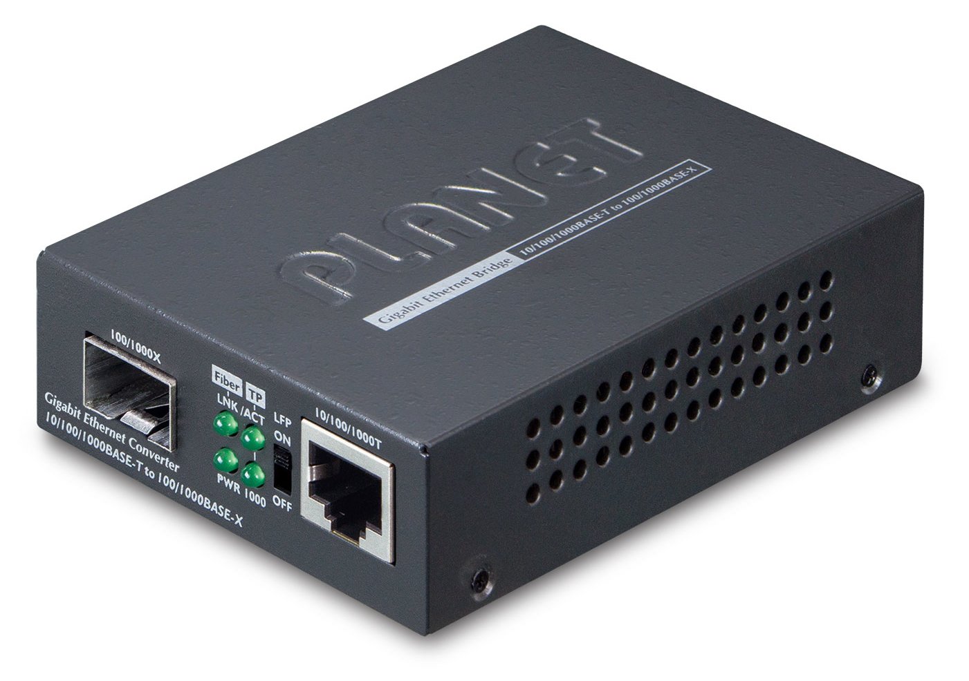 Planet GT-805A - Medienkonverter - GigE - 10Base-T, 1000Base-LX, 1000Base-SX, 100Base-TX, 1000Base-T - RJ-45 / SFP