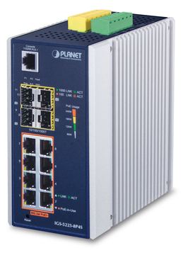 Planet IGS-5225-8P4S - Switch - L2+ - managed - 8 x 10/100/1000 (PoE+) von LumaTech