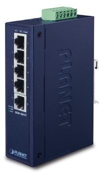 Planet ISW-501T - Switch - 5 x 10/100 - an DIN-Schiene montierbar von LumaTech
