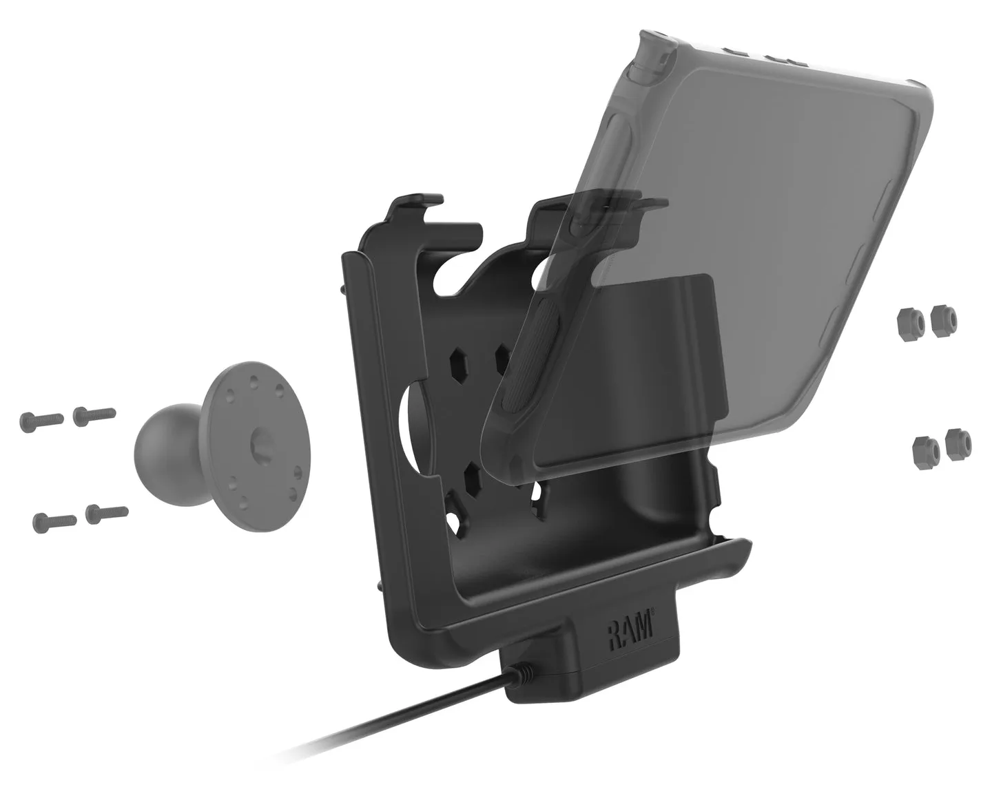Ram Mounts EZ-Roll'r Halteschale Samsung Tab Active 5+ 3, Ansicht 3