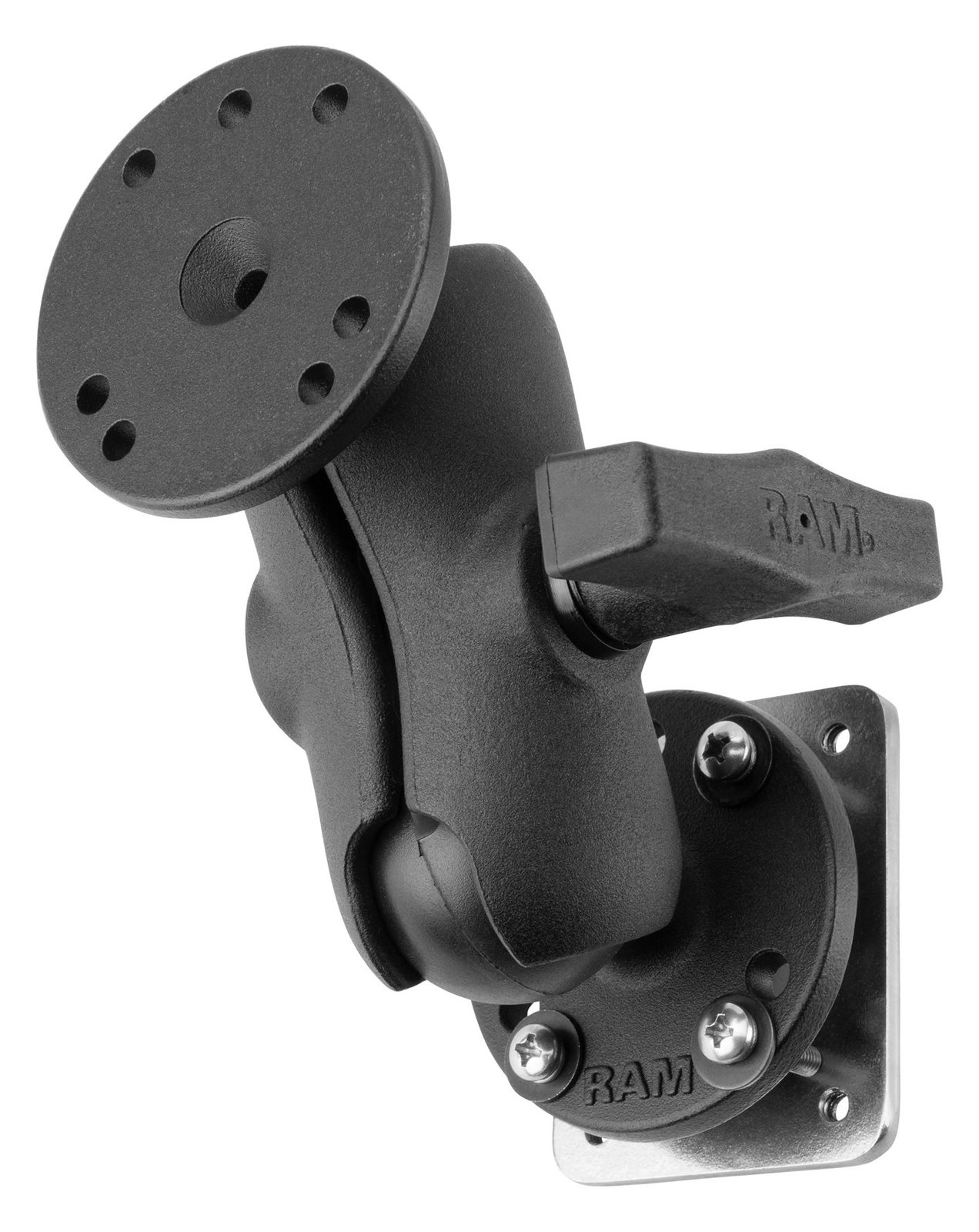 Ram Mounts RAM-101-B-225B2U - Befestigungssockel - Auto - Schwarz - Monochromatisch - Aluminium - Stahl - 521 g
