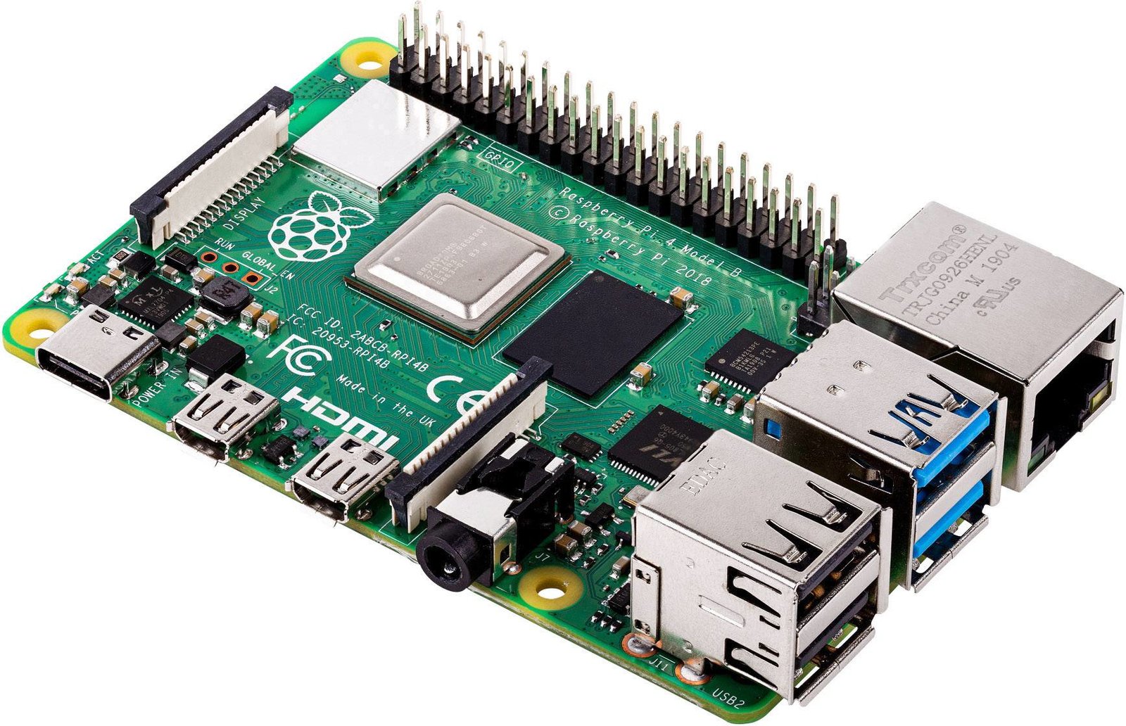 Raspberry Pi Pi 4 Model B - Einplatinenrechner - Broadcom BCM2711 / 1.5 GHz