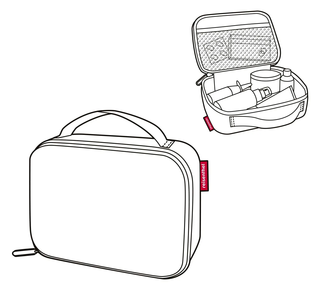 Reisenthel Thermocase Dots - 1,5 l - Schwarz - Aluminium - Polyester - Alufolie - 200 mm - 65 mm, Ansicht 2
