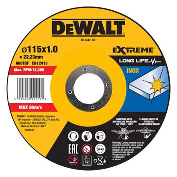 DEWALT Trennscheibe 115x1x22.23 mm Inox von LumaTech