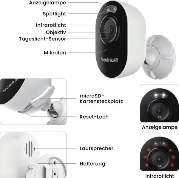 Reolink Netzwerkkamera Lumus Pro E450 4K, Ansicht 3