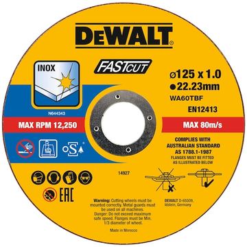 DEWALT Trennscheibe 125x1x22.23 mm Inox von LumaTech