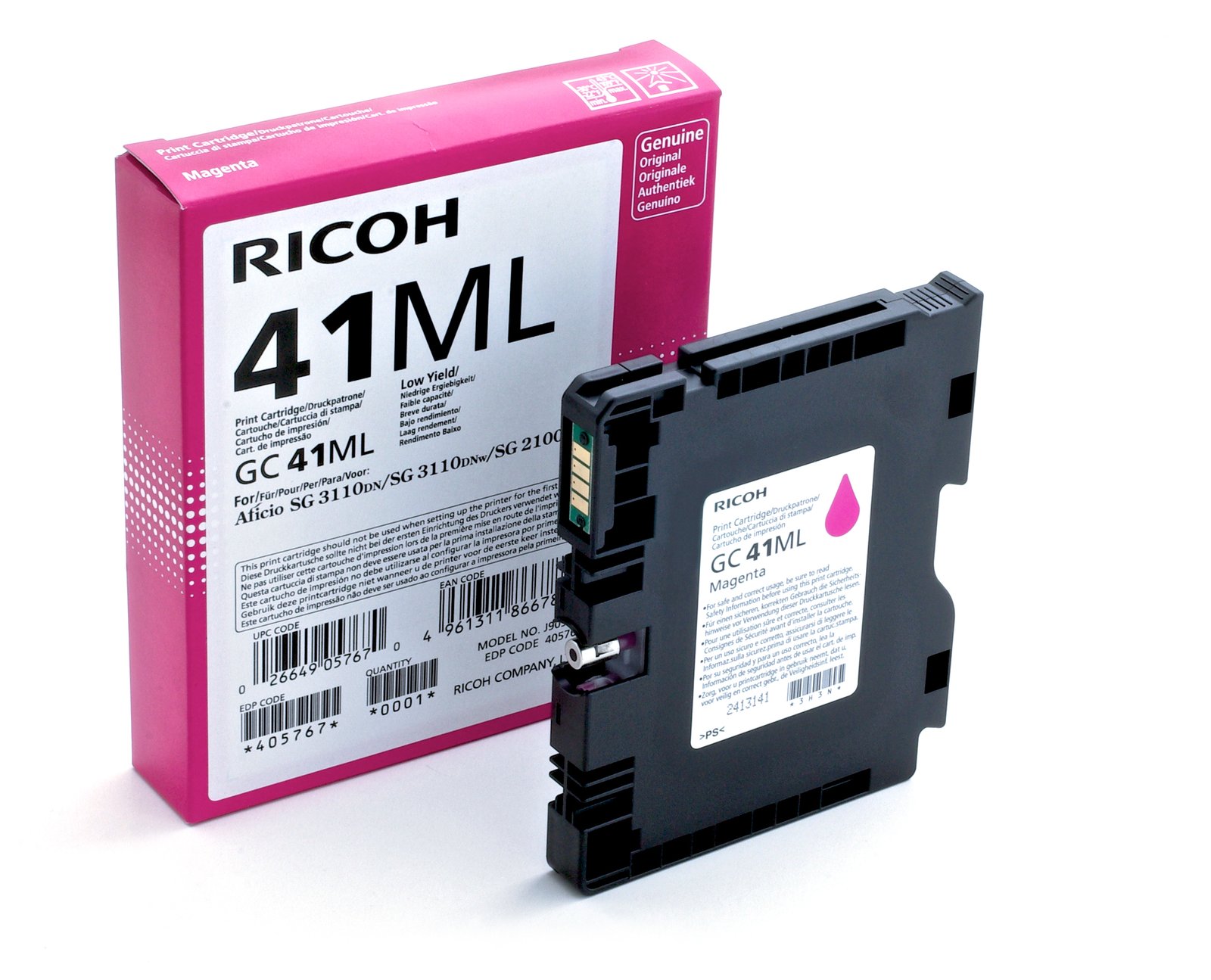 Ricoh GC 41ML - Low Yield - Magenta - original von LumaTech