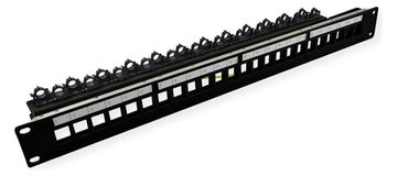 ROLINE 19-Keystone-Modulträger 24Ports geschirmt blank Clipbef. von LumaTech