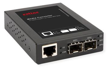 ROLINE Gigabit Konverter RJ45/miniGBIC - Converter - 1 Gbps von LumaTech