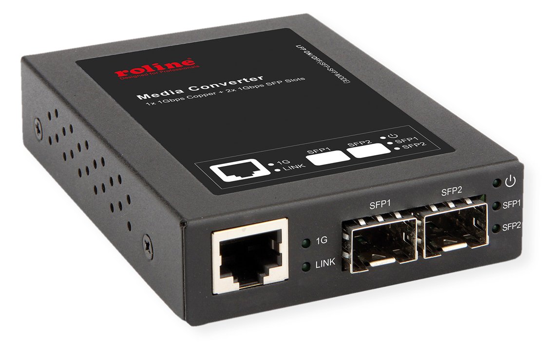ROLINE Gigabit Konverter RJ45/miniGBIC - Converter - 1 Gbps
