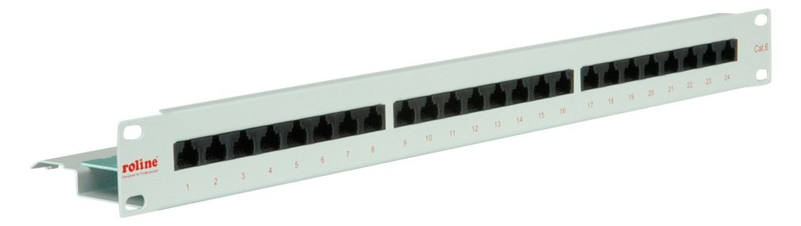 ROLINE Patch Panel - CAT 6 - UTP - Hellgrau - 48.3 cm (19)
