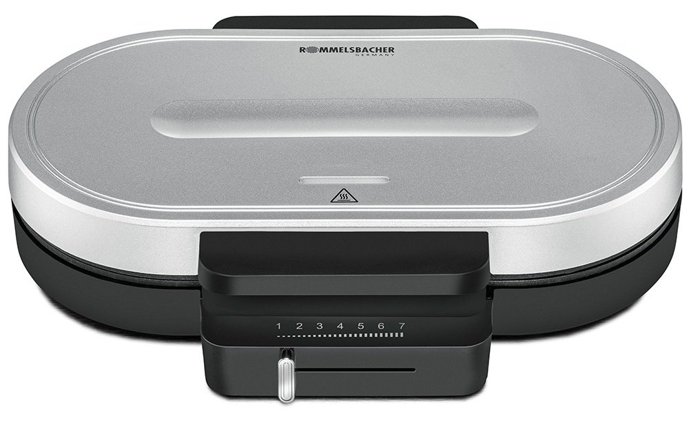 ROMMELSBACHER WA 1250 - 2 Waffel(n) - Herz (Form) - Silber - 1,6 cm - Kunststoff - 1250 W